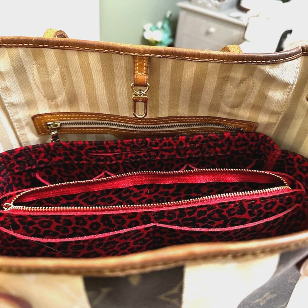 LOUIS VUITTON RARE RAYURES NEVERFUL MM TOTE RARE RARE!! - Picture 5 of 9